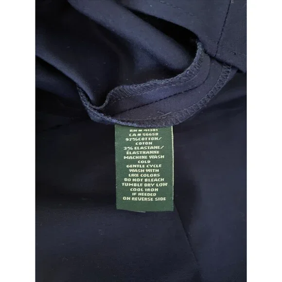 Lauren Ralph Lauren Navy Blue Pleated Skirt Size 10 NWT - Picture 5 of 5